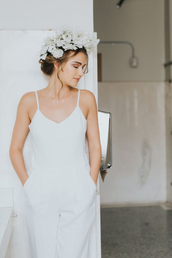 White Courthouse Wedding Dress Unique This Cool Bridal Jumpsuit May Make You Reconsider A