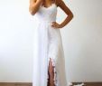 White Flowy Wedding Dress Luxury Boho Beach Flowy Chiffon Spaghetti Straps Wedding Dress with