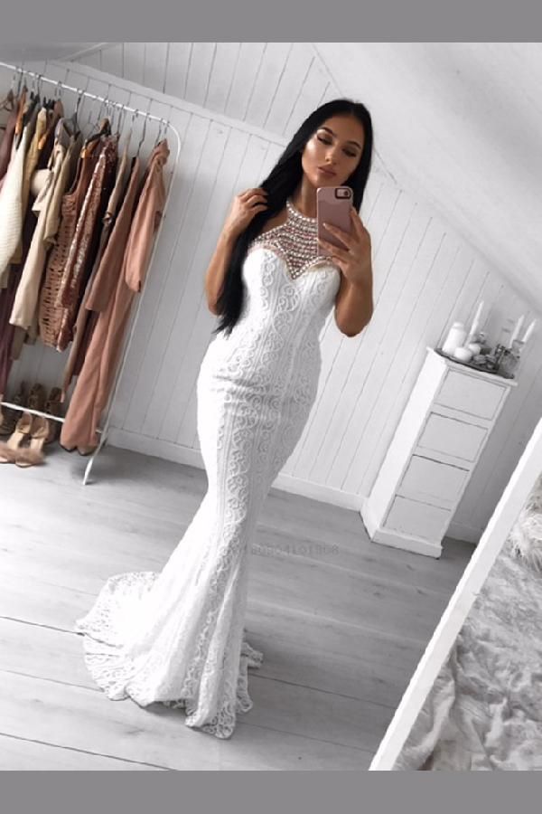 White Gala Dresses Awesome Appealing White Lace evening Dresses White evening Dresses