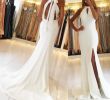 White Gala Dresses Elegant 2018 Elegant White Halter Mermaid Prom Dresses Y Backless Side Split evening Gowns formal Celebrity Special Occasion Dress