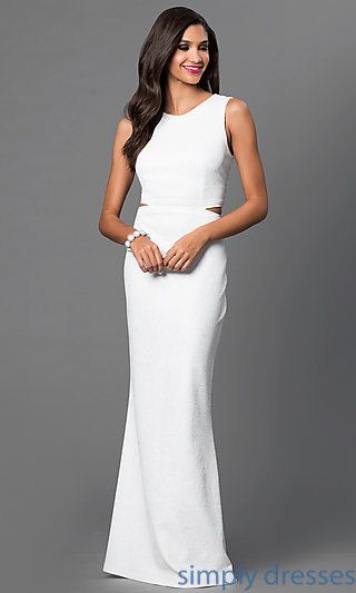 White Gowns Under 100 Elegant Long F White formal Dress with Open Back