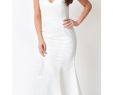 White Mermaid Gown Awesome F White Strapless Satin Sweetheart Fitted Long Mermaid