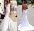 White Mermaid Gown Beautiful 2019 New Arrival White Mermaid Prom Dresses Spaghetti Straps Lace Applique Backless Floor Length Long formal evening Party Gowns Short Prom Dress 2015