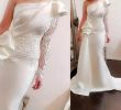 White Mermaid Gown Best Of formal Pure White Satin Mermaid evening Dresses Party Wear E Shoulder Lace Appliques Special Occasion Gowns Y Prom Dress Beautiful evening