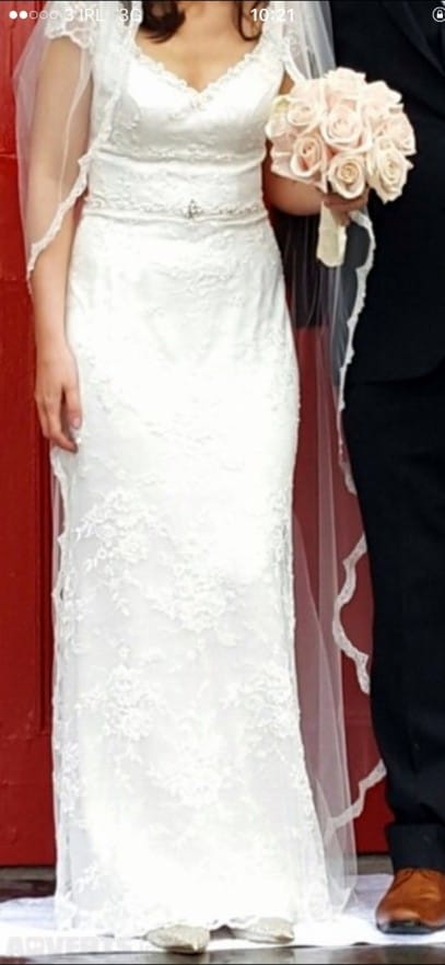 White or Ivory Wedding Dress New Kathy De Staffod astoria Marita 4 Sell My Wedding Dress