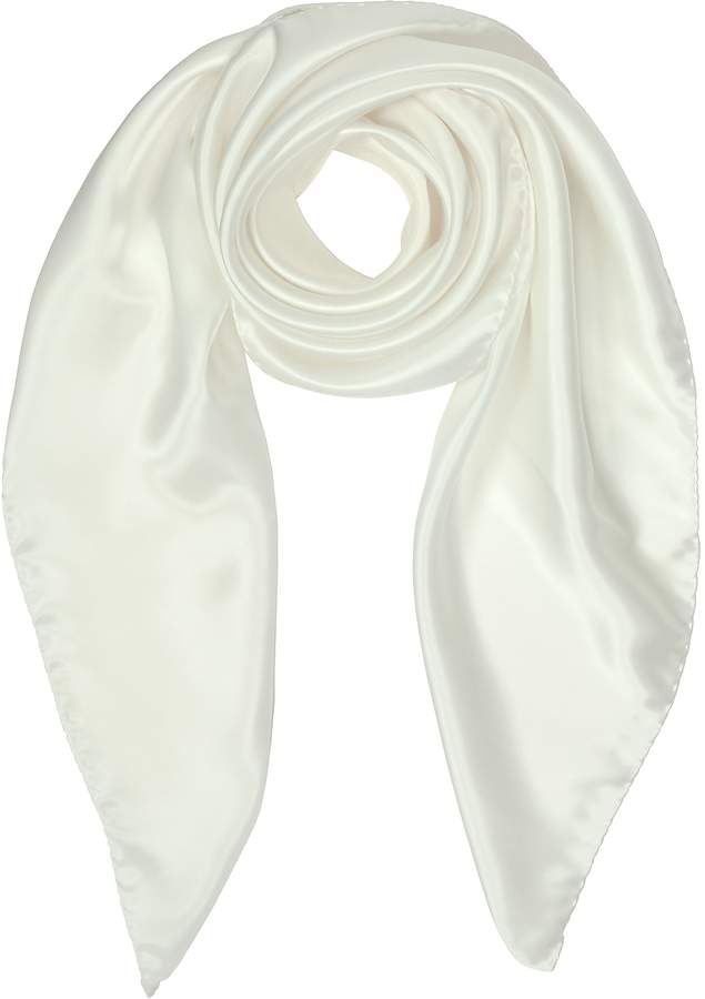 White Silk Gloves New forzieri solid Twill Silk Square Scarf