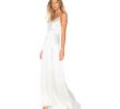 White Silk Gown Fresh Lovers Friends X Revolve the Lydia Slip Dress $410