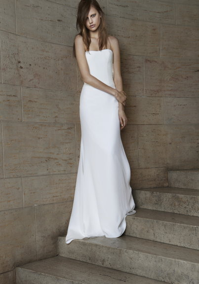 White Slip Wedding Dress Lovely Vera Wang