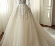 White Wedding Dresses with Sleeves New White organza Lace Long Sleeves See Through A Line Long