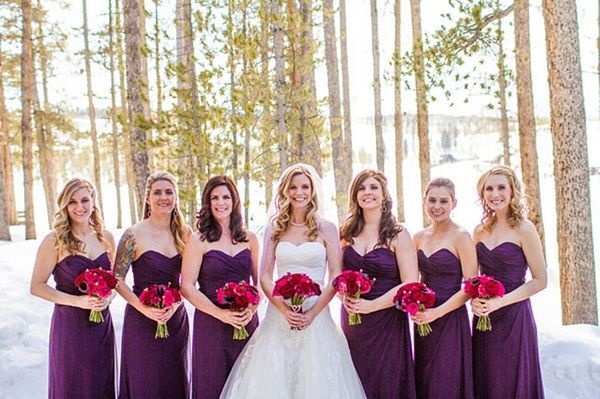 Winter Wedding Bridesmaid Dresses Best Of Winter Wedding Purple Bridesmaid Dresses Wedding