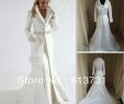 Winter Wedding Dresses with Fur Elegant wholesale Ivory Fur A Line Coat Strapless Satin Winter