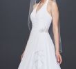 Www David Bridal Com Lovely David S Bridal Collection Hltr Chffn Sd Drp Sf Wg3260 White Wedding Dress Sale F